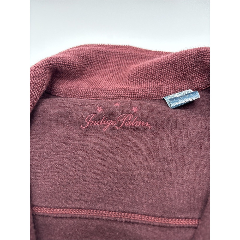 Indigo Palms Mens Sweater Half Zip Pull Over Brown Size Extra Large Long Sleeve - Picture 6 of 13